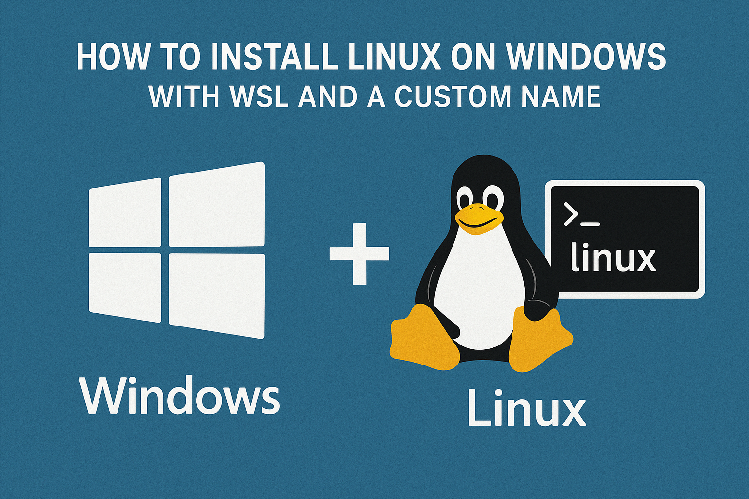 How to install Linux on Windows with WSL and with custom name